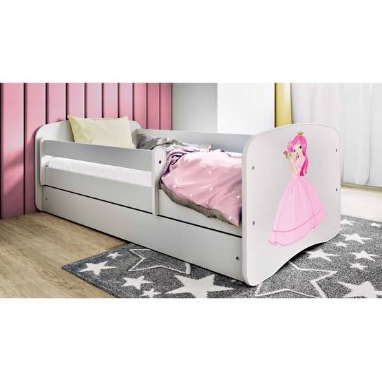Kocot Kids Barnsäng - Babydreams Vit Med Madrass - Prinsessa 140x70 Cm