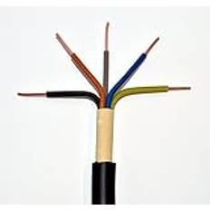 50 m Jordkabel NYY-J 5 x 2,5 mm² svart 5 x 2,5 qmm starkströmkabel strömkabel