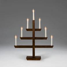 Träljusstake 7 Lampor E10 230V IP20 Brunbets Konstsmide