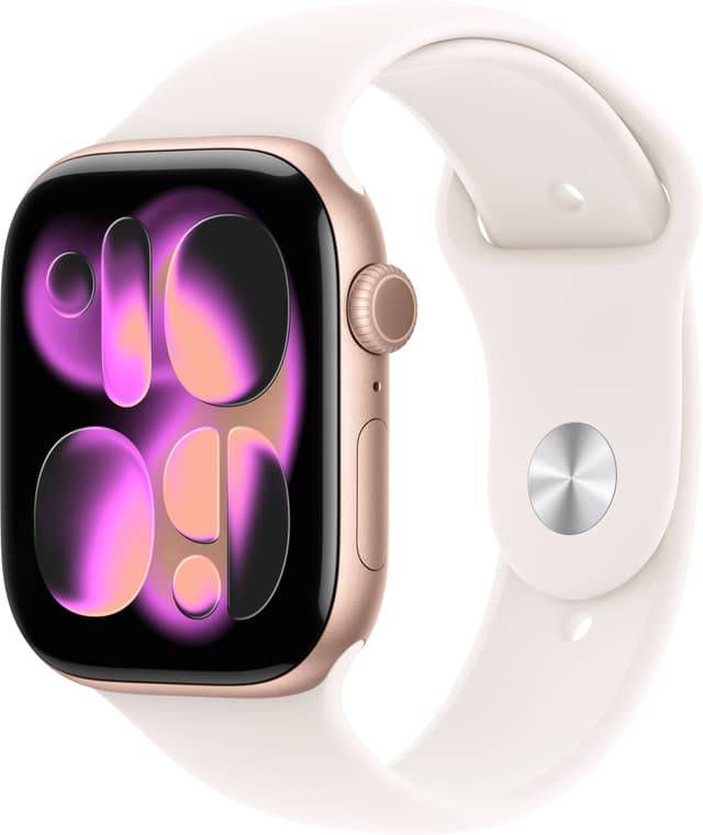 Apple Watch S11 46mm GPS (Rose Gold Aluminium/Light Blush Sport Band) S/M