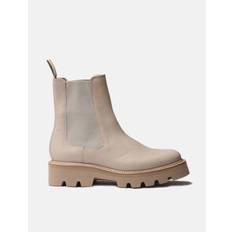 Womens Grenson Milly Chelsea Boot (Vegan Faux Leather) - Stone Grey - Grey / UK 6 : EU 39 : US 9