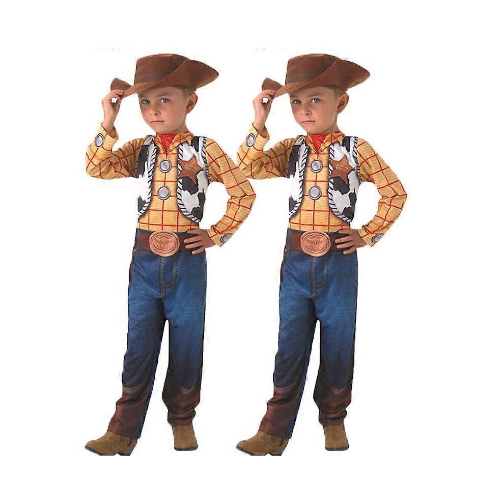 (110CM, Child Girl) Halloween costumes children's cosplay Toy Story cowboy Sheriff Woody cosplay costume