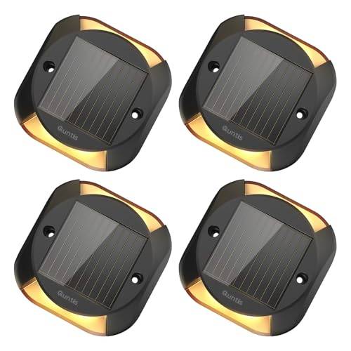 Quntis 4Pack Solcell Spotlights – Varmvitt 3000K LED, IP65 Vattentät