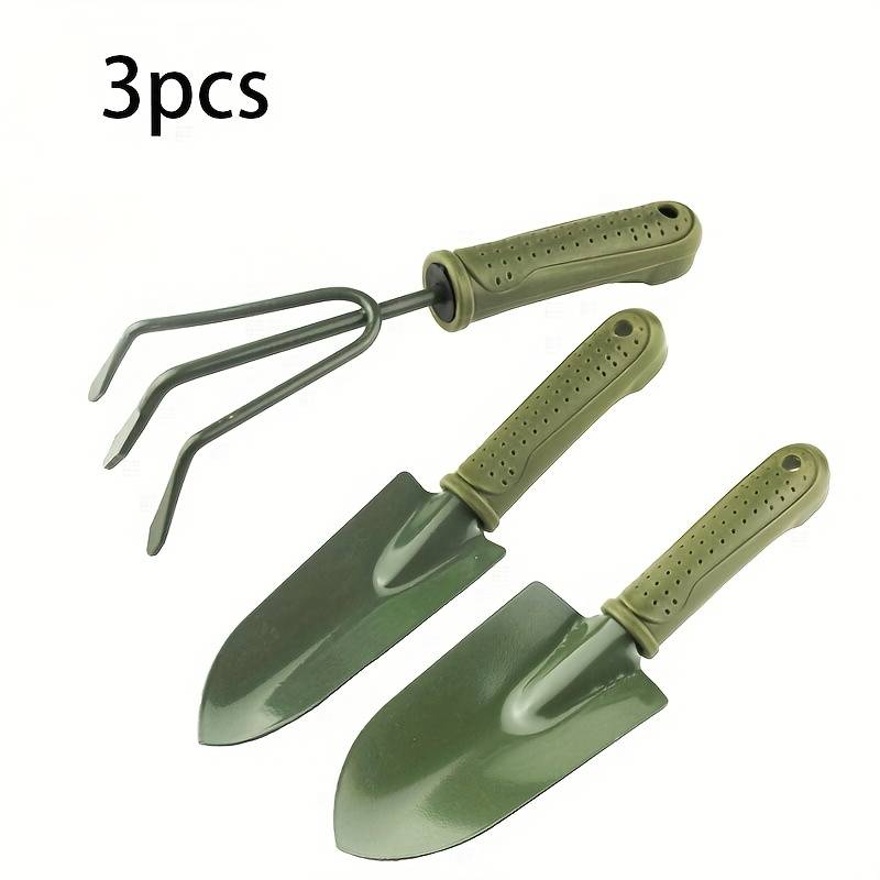 TEMU 3pcs Tools Gardening Tool Set Flower Rake Vegetable And Flower Planting Small Shovel Garden Supplies For Digging, Transplanting, Weeding Hand Trowel Holiday Gift