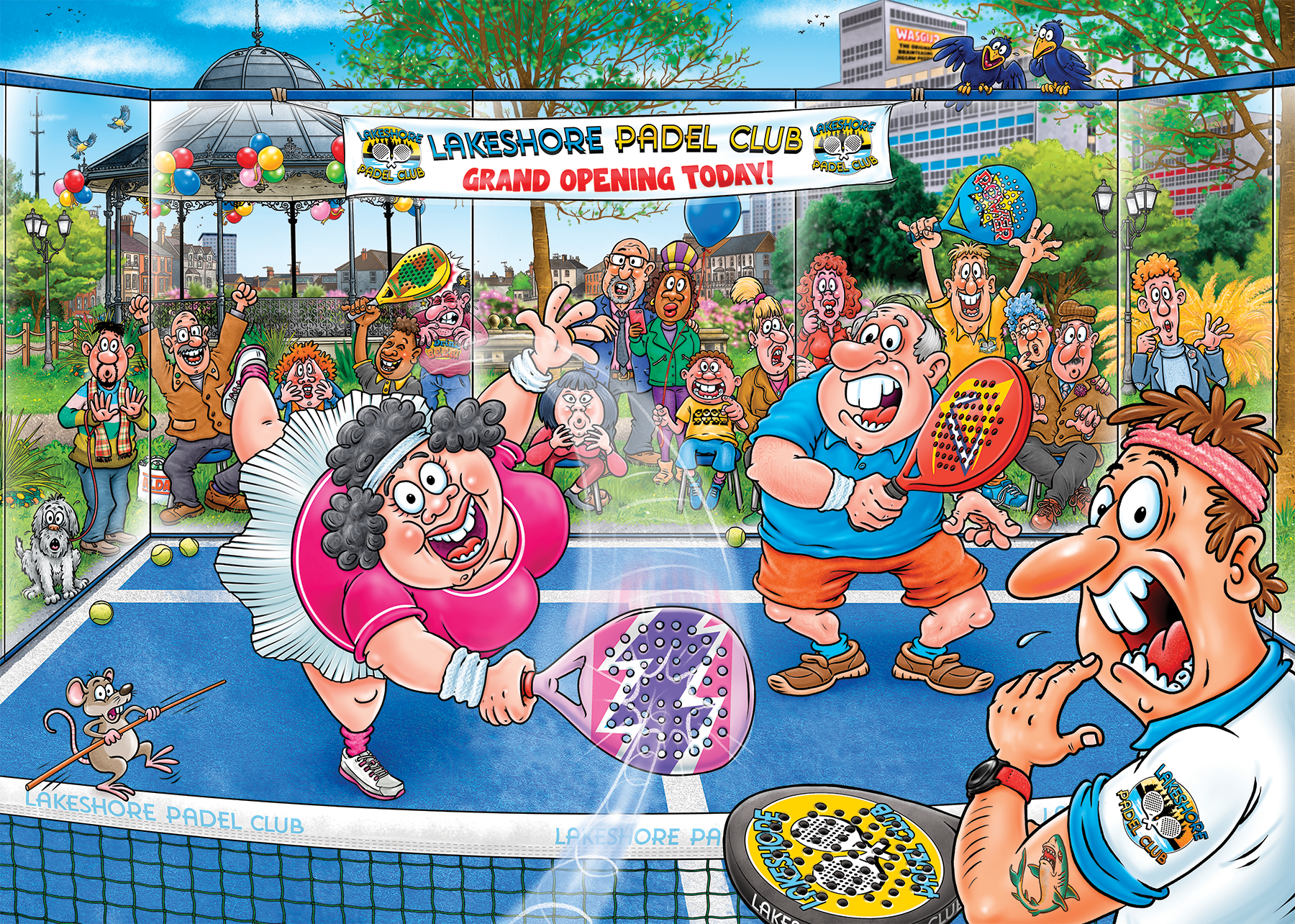 Wasgij Original 49 Padel Panic 1000 Piece Jigsaw Puzzle