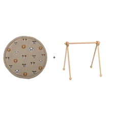 Moulin Roty - Aktivitetsstativ & Bloomingville Legemåtte - Bundle - Fri fragt og klar til levering - Prismatch