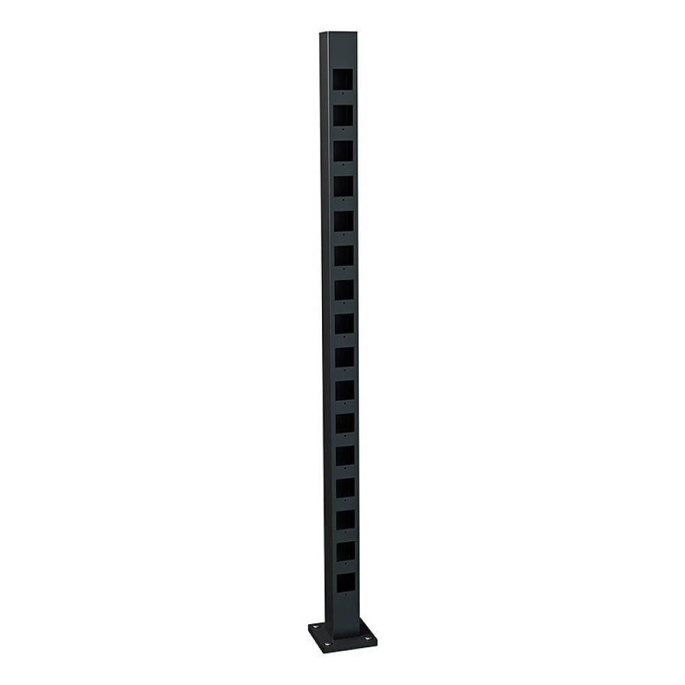 STAKETSTOLPE RECAL FUREN ÄNDSTOLPE SVART 1255MM