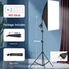 TEMU Professional Softbox Lighting Kit 160cm 200cm With Us Plug Adapter Tripod E27 Socket Continuous For Studio, Youtube Live Streaming