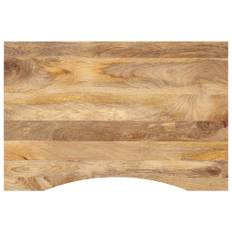 vidaXL bordplade med kurvet form 100x60x2,5 cm ru massivt mangotræ