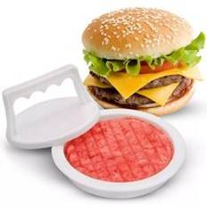 Rund form hamburgare press matkvalitets plast hamburgare kött nötkött grill burger press patty maker form mögel kök verktyg