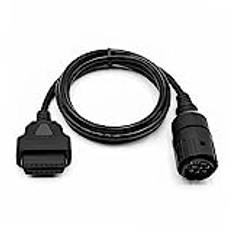 Goliton OBD2 10-stifts ersättningskabel för BMW ICOM D OBD-modul 10-stifts OBD-kabel kompatibel med BMW ICOM eller BMW ICOM A2 A3 motorcykel diagnostiska verktyg