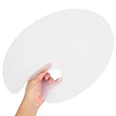 Painting Palette, Acrylic Painting Tray Clear Oval Artist Paint Palette Box Art Watercolor Painting Palette Supplies for Oil Watercolor and Acrylic Paints