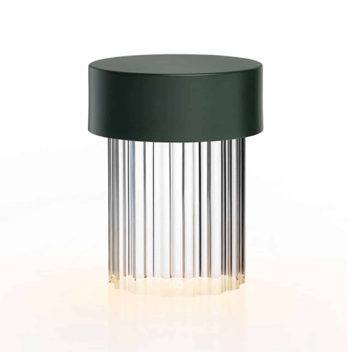 Flos Last Order Fluted Bordslampa Matt grön
