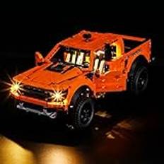 BRIKSMAX LED-belysningsset för Lego Technic Ford F-150 Raptor – kompatibel med Lego 42126 byggklossmodell – utan Lego-set