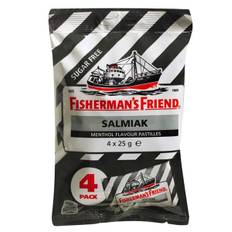 Fisherman's Friend - Fisherman's Friend ? sukkerfri pastiller med salmiak- og mentolsmag 4 x 25g
