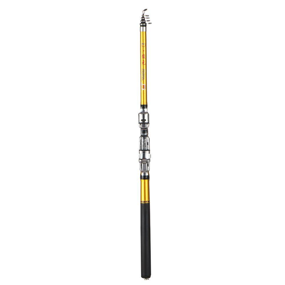 Sea Pole Carbon Material Fiskespö Kvalitet 1,5m,1,8m 2,1m 2,4m 2,7m 3m Teleskopiskt fiskespö Kvalitet Spinning Spö 2.1m