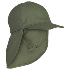 Mikk-Line - Summer Cap Long Neck, 98117 - Dusty Olive - 53 cm (4-6 år)