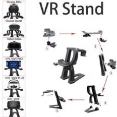 Vr headsetställ displayhållare station spelkontroll stativ för oculus-rift s quest 1 oculus-quest 2 vr tillbehör
