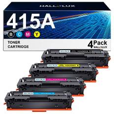 HALLOLUX 415A Toner W2030A Kompatibel für HP 415A 415X W2030X für HP Color Laserjet Pro MFP M479fdw M454dw M479fnw M479dw M479fdn M454dn M479 M454 W2031A W2032A W2033A W2031X W2032X W2033X (4er-Pack)