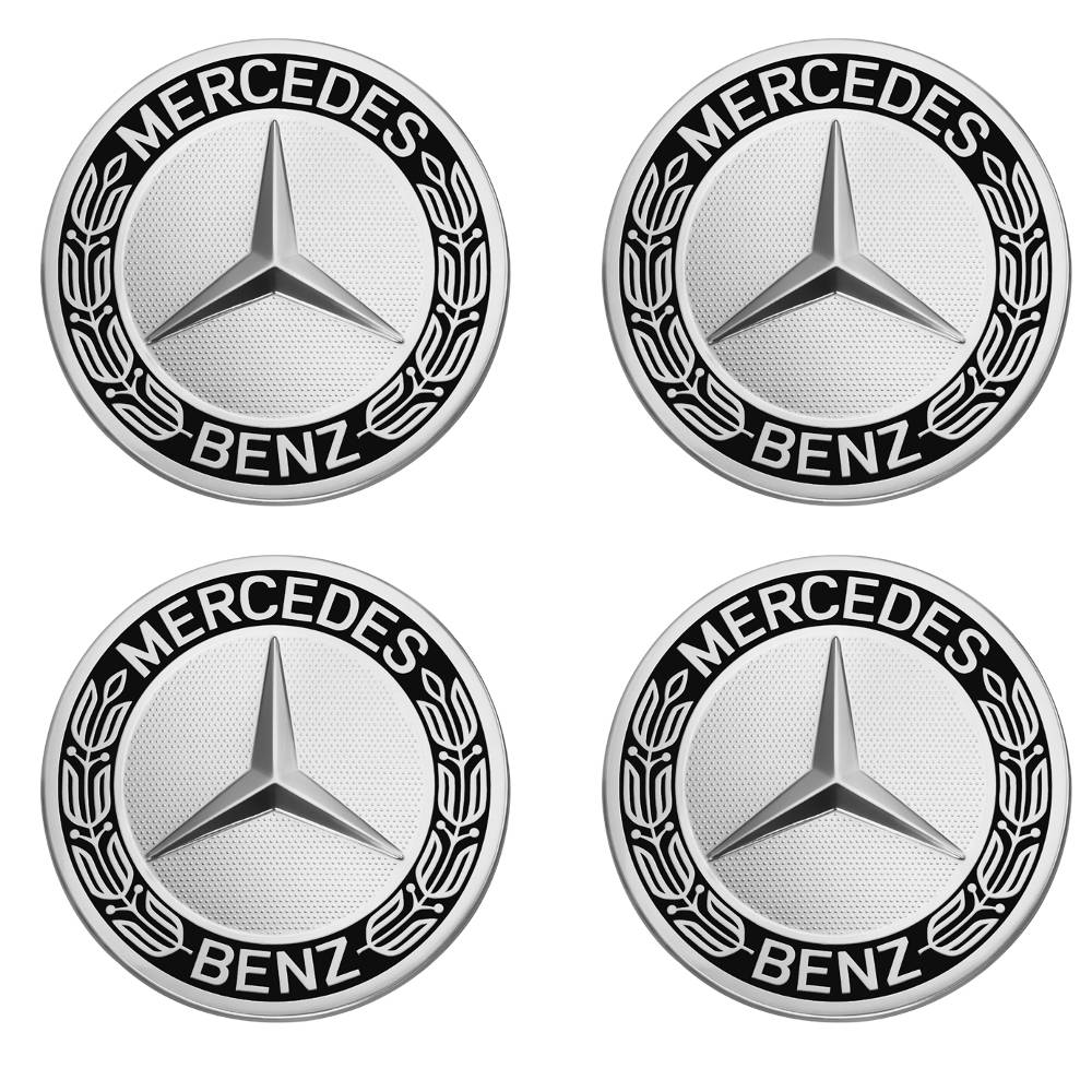 Centerkapsler Original - Mercedes-Benz - Sølv Str. 72/75 mm