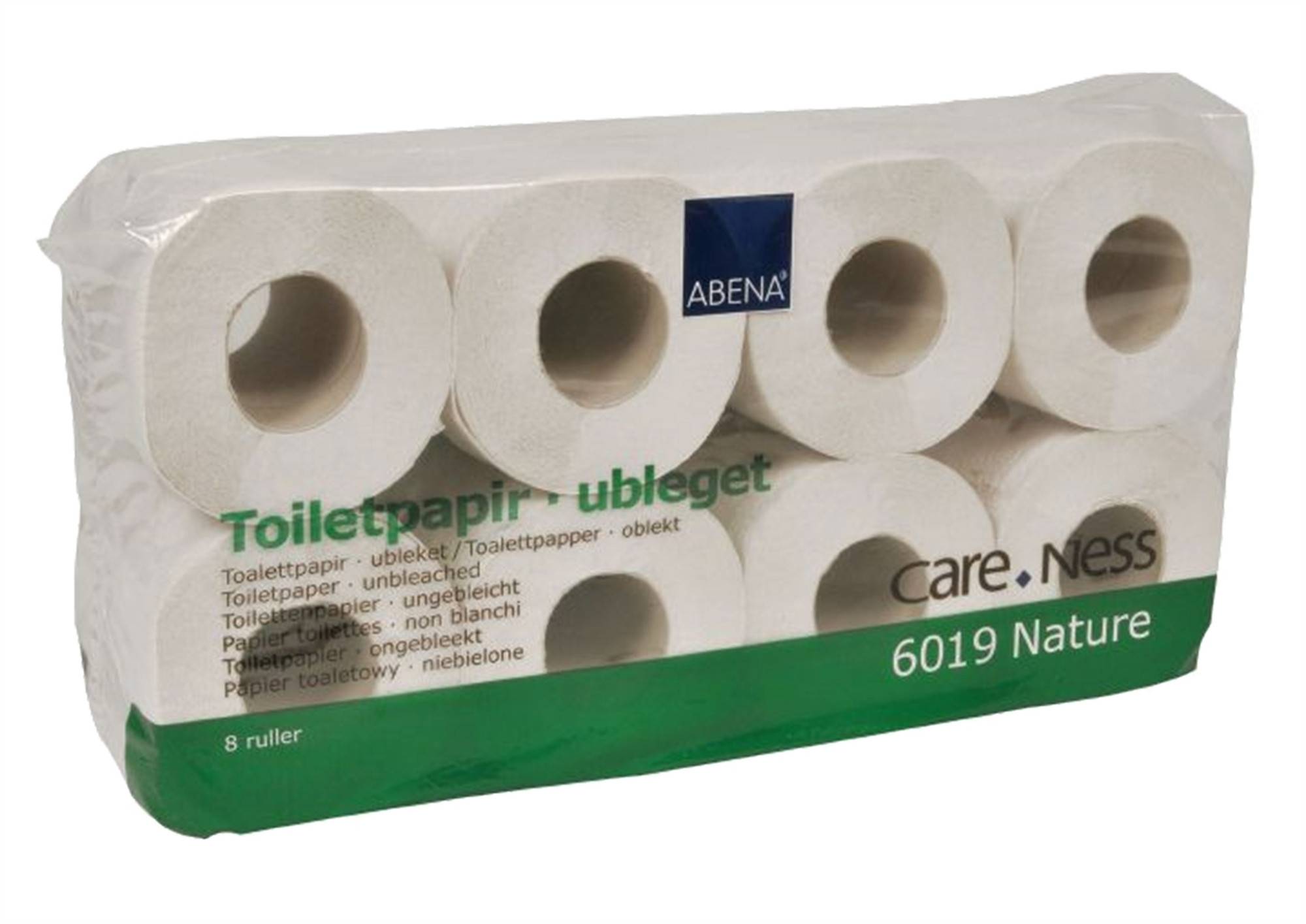 Toalettpapper, 2-lagers, naturvitt, 35 m, 8x8 64 rullar