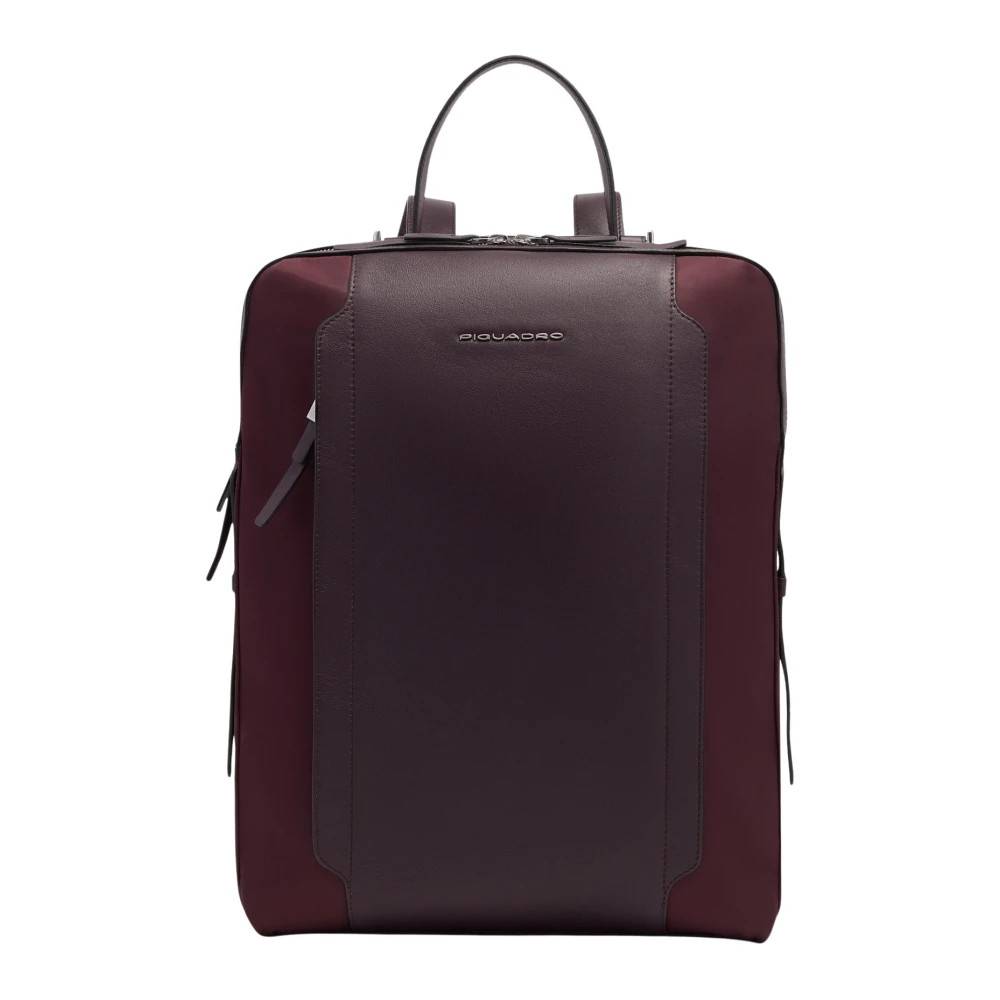 Piquadro Cirkel Laptop Rygsæk - Tasker - Dame - Rød - ONE SIZE - Nylon