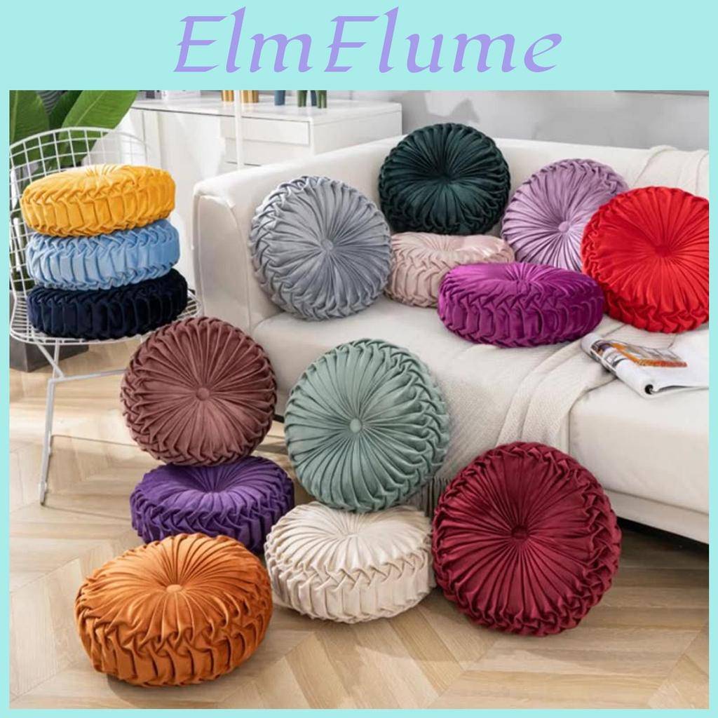 40cm Pillow Round Button Pumpkin Pillow Color Drifting Window Tatami Cushion Thickened Chair Cushion
