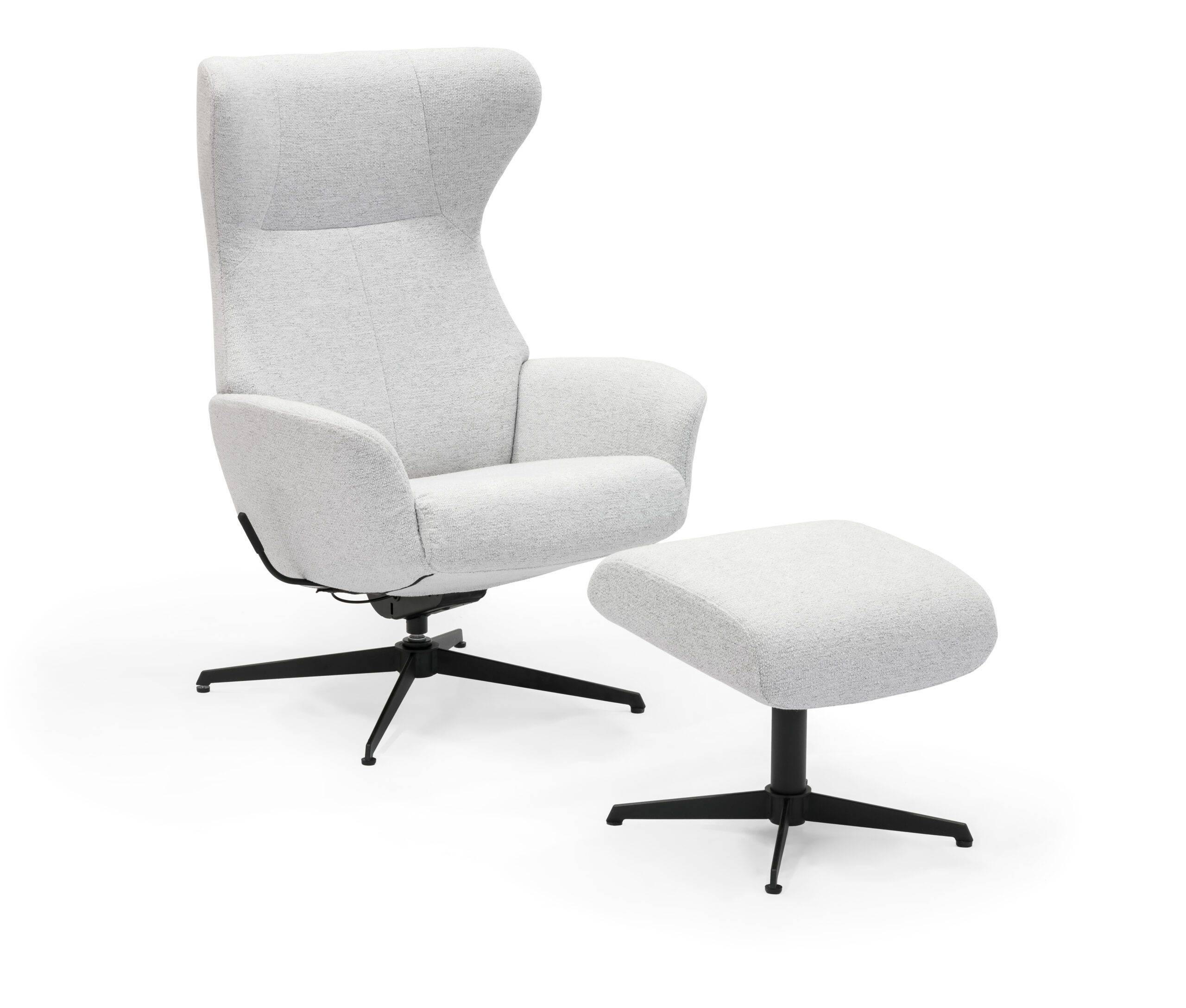 Stordal Runde Lænestol m. vip - ergonomisk komfort. Stofgruppe 7