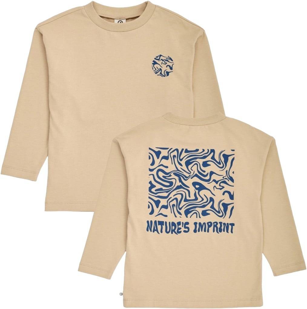 Müsli by Green Cotton Natures Imprint Printed L/S T Str 128 cm Drenge - Safari Cardigans Bomuld hos Magasin.
