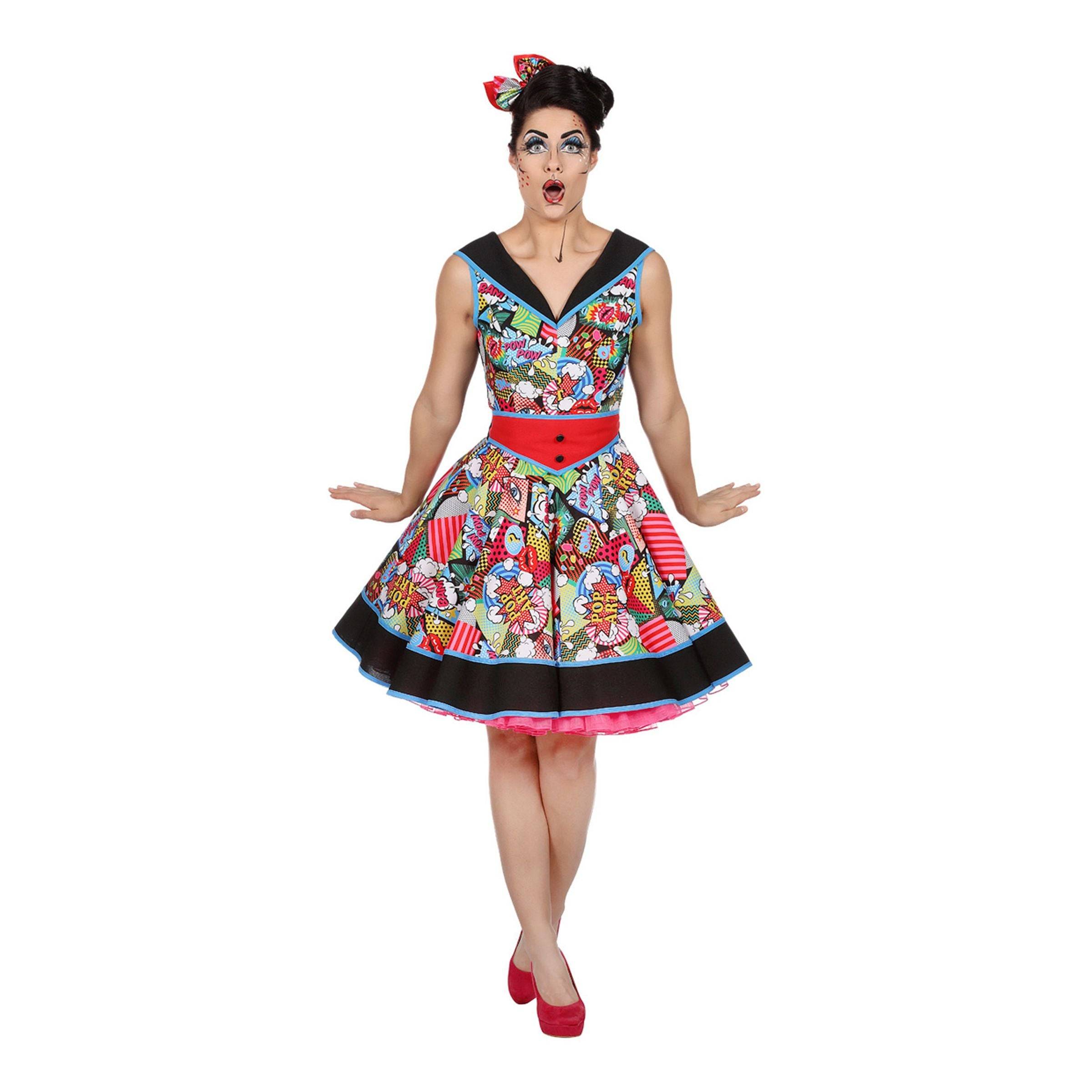 Pop-Art Kjole Kostume - 34