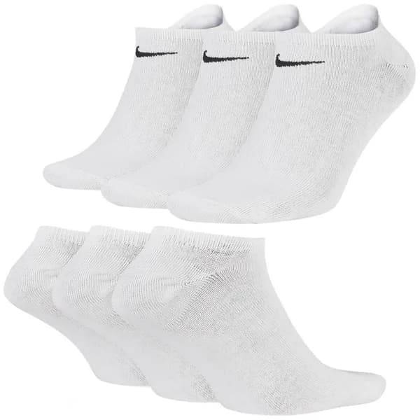 Nike DRI-FIT træningssokker hvide 3-pak SX7673-100 L
