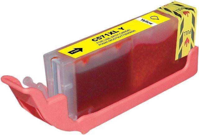 Canon CLI 571 XL Yellew (gul) kompatibel blækpatron indeholder 13ml.