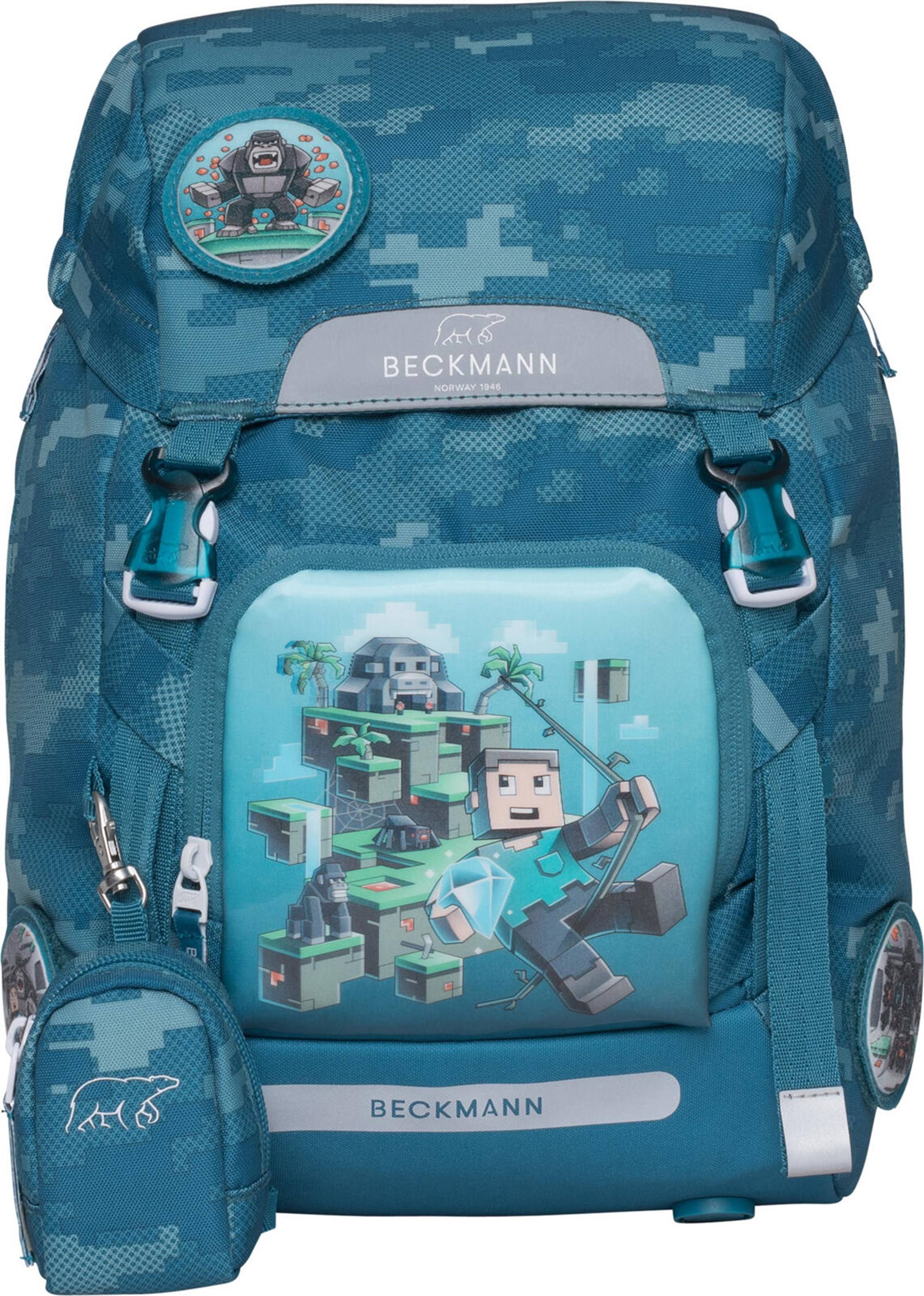 Beckmann Skoletaske Classic Jungle - Blå