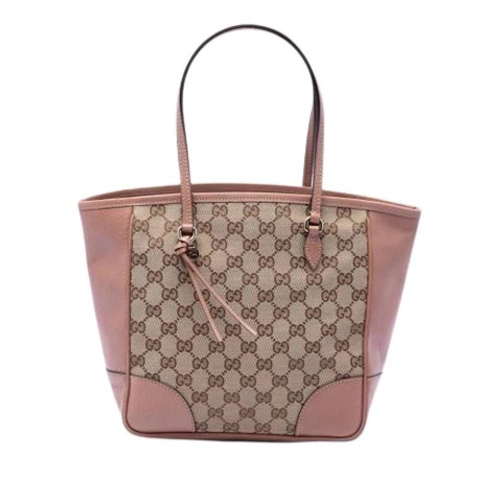 Gucci Vintage Pre-owned Bree Tote Bag - Vintage - Dame - Beige - ONE SIZE - Læder
