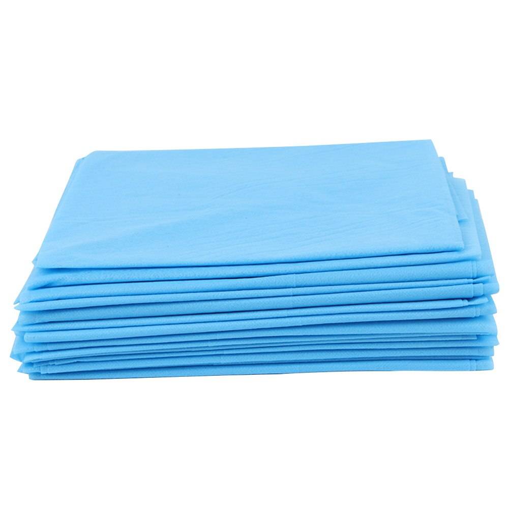 10 st 80*180cm engångslakan spa massage lakan salong non-woven sängöverdrag lakan skönhetssalong sängbord täcke lakan - Ljusblå