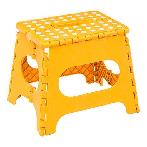 Foldbar skammel - 29 x 22 x 22 cm. | Grå.