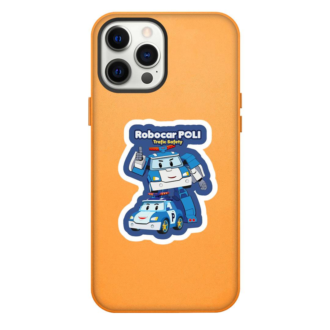 Robocar Poli Phone Case For iPhone Samsung Galaxy Pixel OnePlus Vivo Xiaomi Asus Sony Motorola Nokia - Robocar Poli Traffic Safety Robot Transformation Sticker.