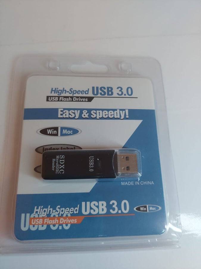 Höghastighets USB 3.0 SDXC & MicroSDXC Kortläsare
