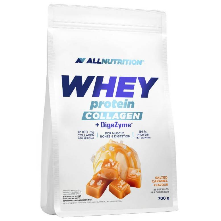 Whey Protein Collagen + DigeZyme, Salted Caramel - 700g - Salted Caramel - 700g