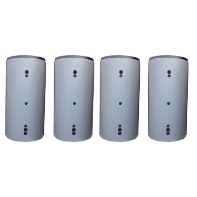 BAXI Tankpaket B15 med Buffert® isolerad rund 4 x 500 liter med varmvattenberedare 120 liter