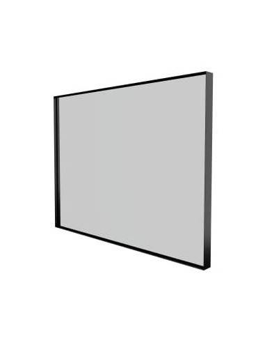BASICLINE Badeværelsesspejl med ramme H61,2 x B81,2 cm - Sort