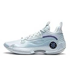 LI-NING Way of Wade 10 basketskor för män foder halkskydd professionella stötdämpande sneakers sportskor, Himmelsblå vit, 42.5 EU