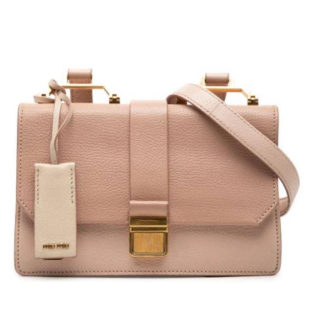 Miu Miu Pre-owned Pre-owned Skuldertaske - Vintage - Dame - Lyserød - ONE SIZE - Uld