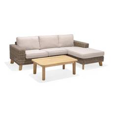 Lifestyle Garden Bahamas Loungegrupp Utomhus 3-4-sits - Beige & Loungeset Beige,Natur