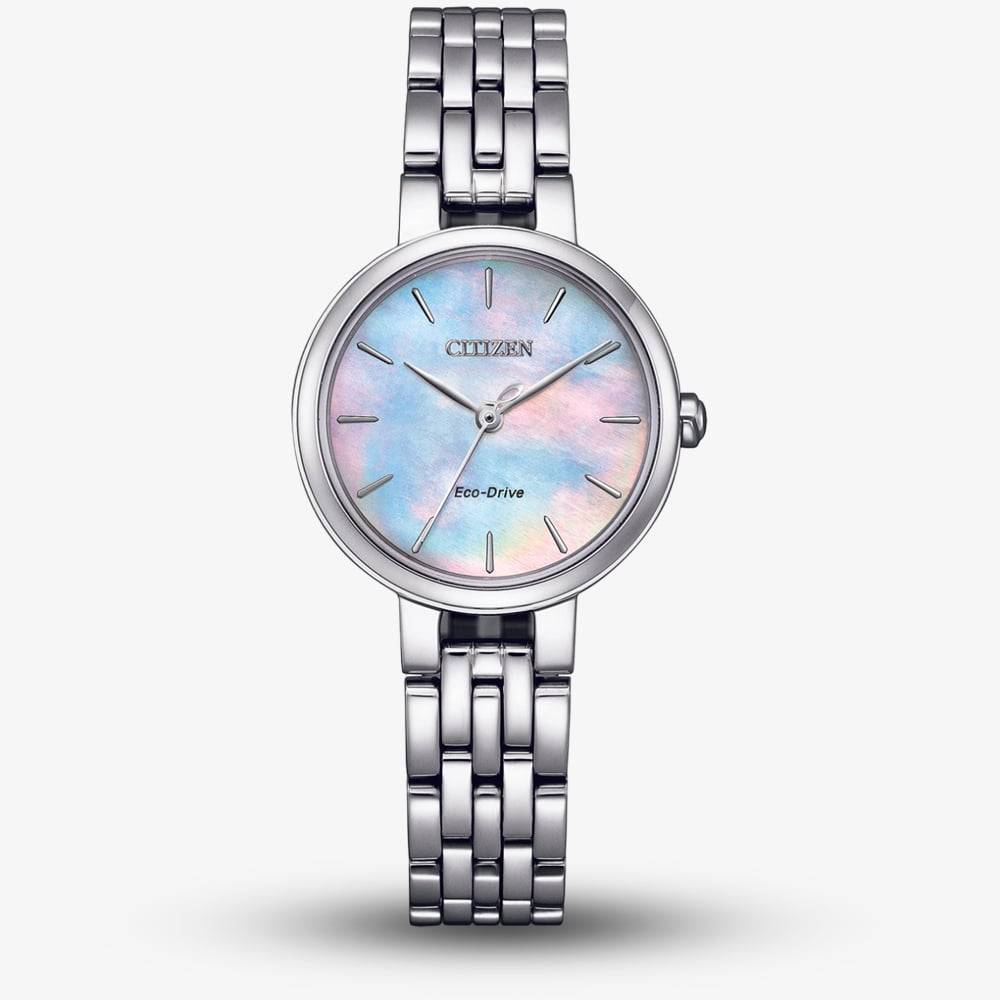 Citizen Eco Drive Mother Of Pearl Watch EM0990-81Y - Silver