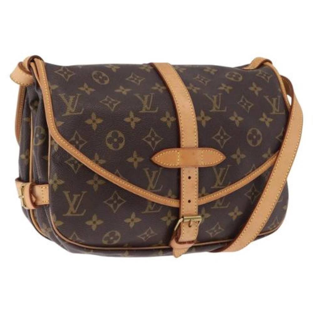 Louis Vuitton Vintage Pre-owned Saumur 30 Skuldertaske - Vintage - Dame - Brun - ONE SIZE - Uld