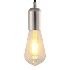 Lamphållare 2 st Satin Nickel E27