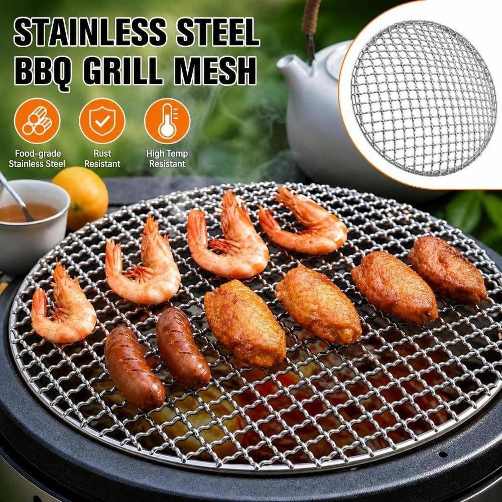 Grillgaller i rostfritt stål Matklassat grillnät Kraftigt grillskydd