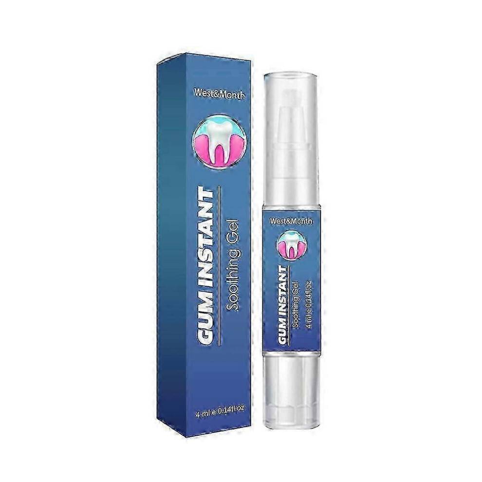 Teeth Whitening Gum Care Gel 4ml, Aloe Vera & Vitamin C, Relieves Swollen Gums,