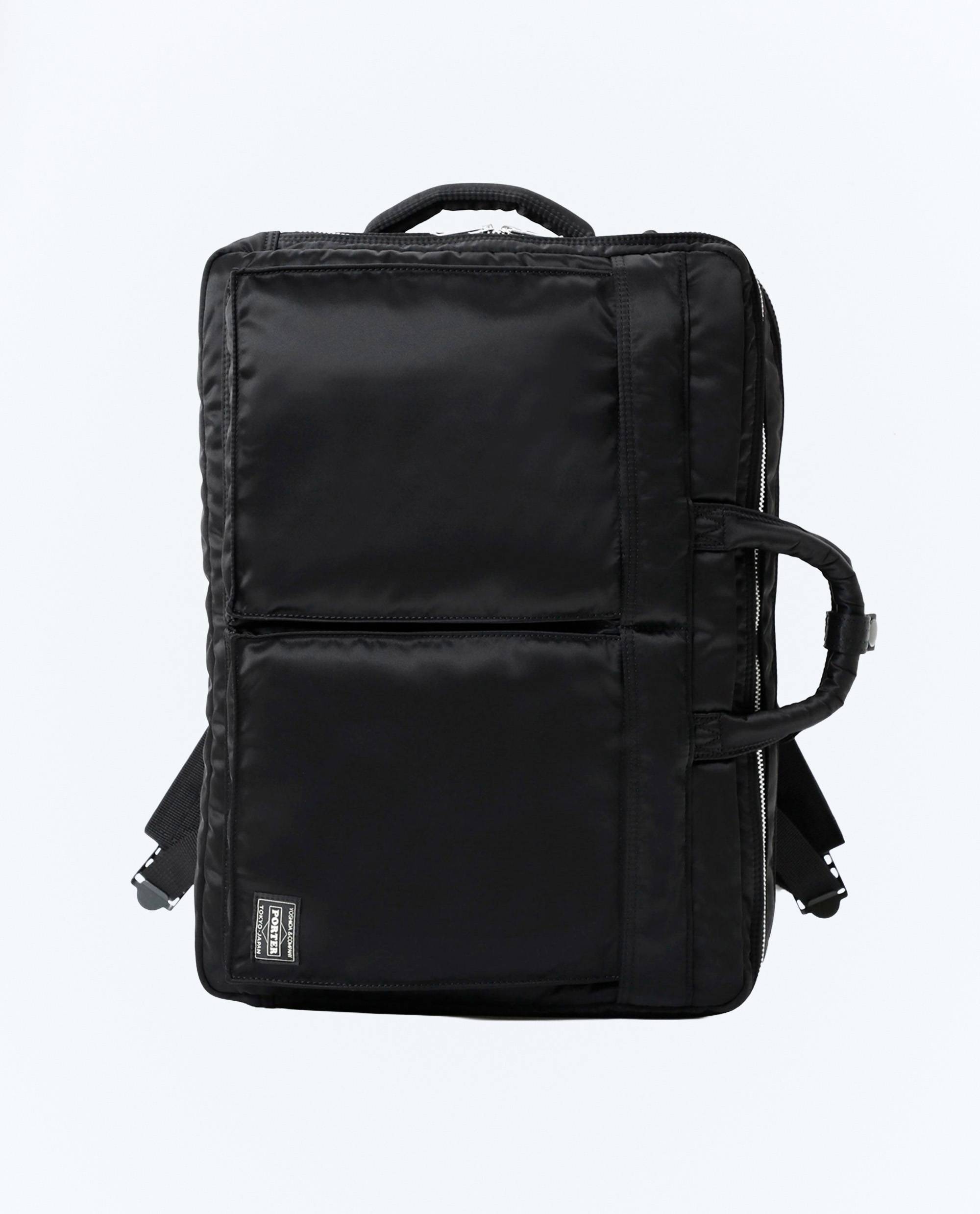 TANKER 3WAY DOCUMENT BAG (W-ZIP) - OS - BLACK
